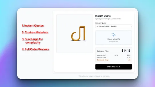 PrintQuote: Instant 3D Quotes screenshot