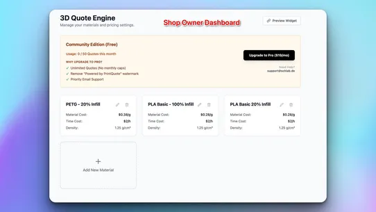 PrintQuote: Instant 3D Quotes screenshot