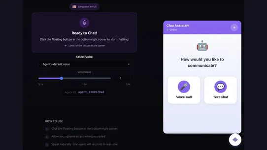 TalkToPC ‑ AI Voice Agent screenshot