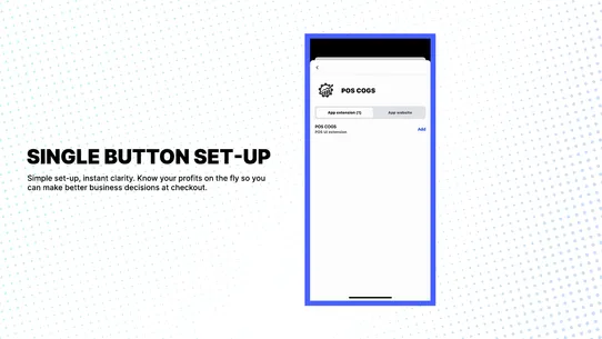 Quick COGS screenshot