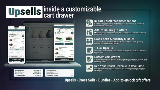 Drawerly ‑ Cart Upsells &amp; Gift screenshot