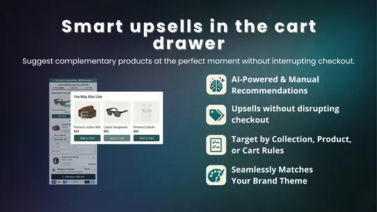 Drawerly ‑ Cart Upsells &amp; Gift screenshot