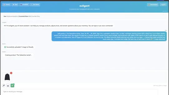 ecAgent screenshot