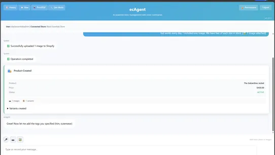 ecAgent screenshot