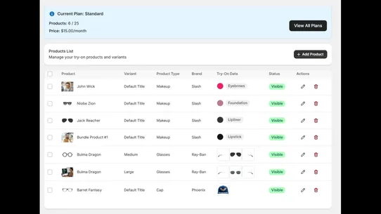 Slash ‑ AR Virtual Try‑On screenshot