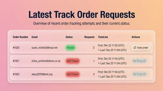 ORDA ‑ Order Tracker screenshot
