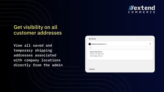 Extend B2B Address Book screenshot