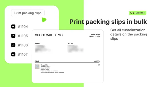 Orderline custom order manager screenshot