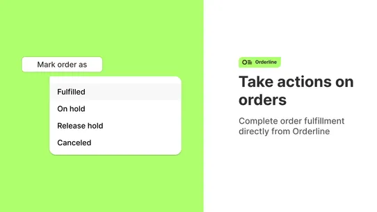 Orderline custom order manager screenshot