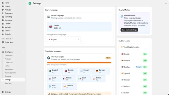 SmartLang screenshot