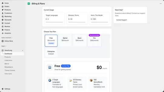 SmartLang screenshot