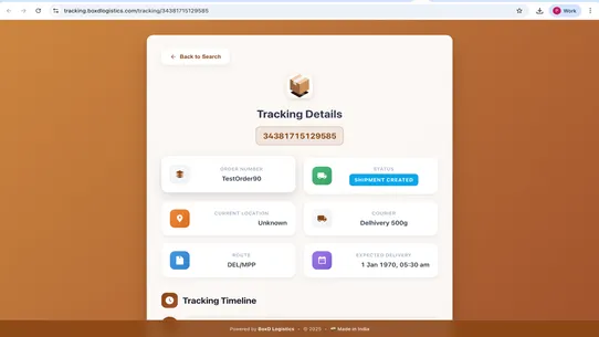 Boxd Logistics screenshot