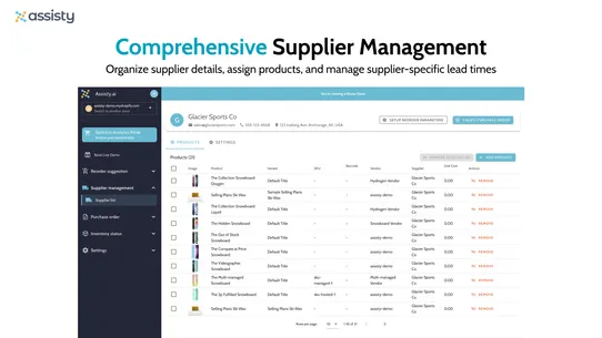 Inventory Management ‑ Assisty screenshot