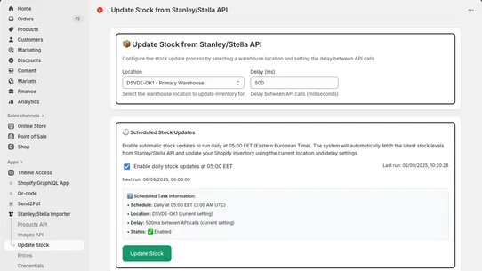 Stanley/Stella Importer screenshot