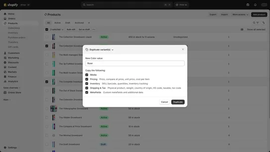 Variants+ screenshot