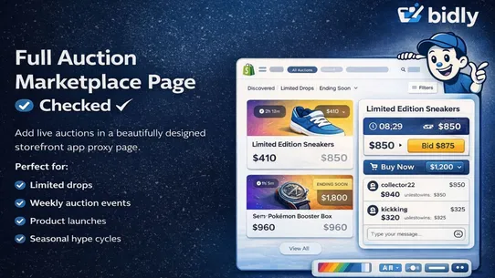 Bidly: Auction and Bidding App screenshot