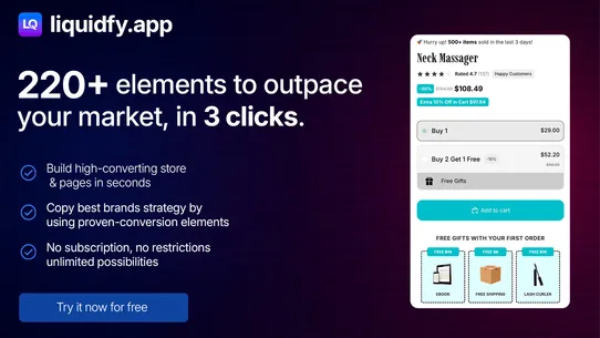 Liquidfy ‑ Add‑ons &amp; Sections screenshot
