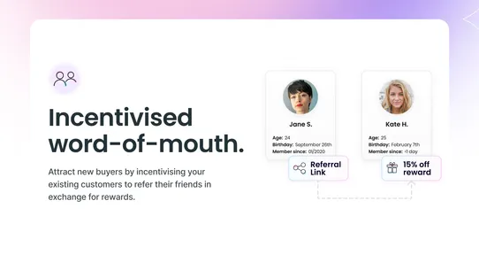 Influence ‑ Loyalty &amp; Referral screenshot