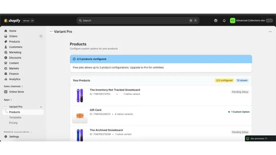Variant Pro screenshot