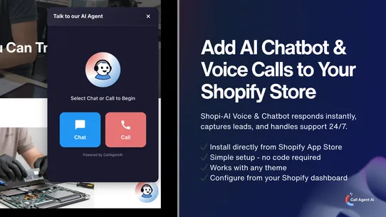 Shopi‑AI Voice &amp; Chatbot screenshot