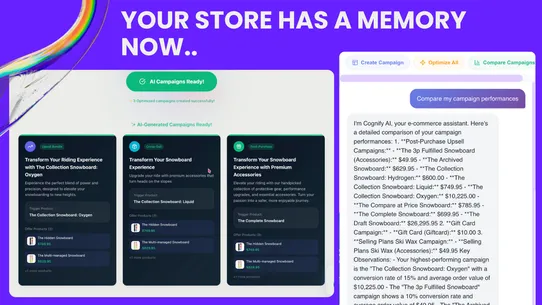 Cognify AI Upsell &amp; Aftersell screenshot