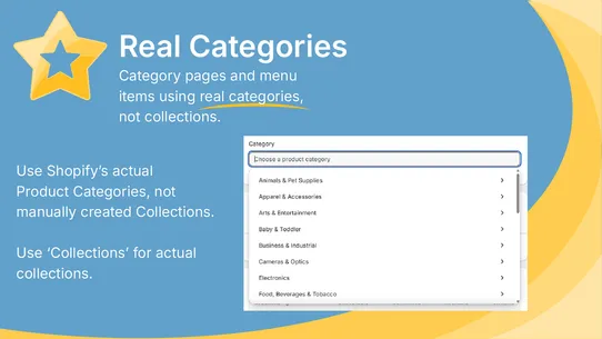 Real Categories screenshot