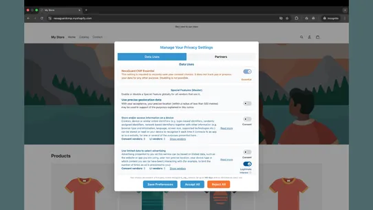 NexaGuard CMP screenshot