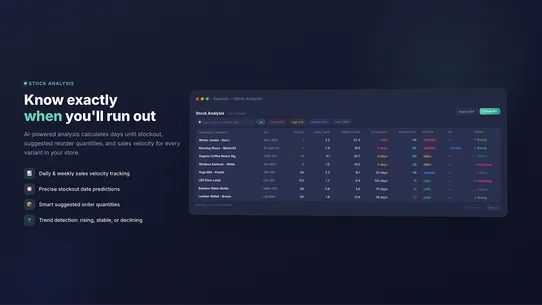 StockAI: Purchase Order screenshot