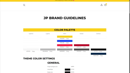 Enterprise Theme Sections screenshot