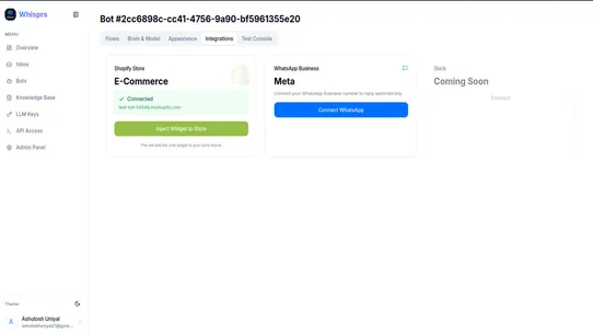 Whisprs–AI Chatbot &amp; Workflows screenshot