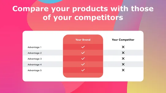 Us vs Them ‑ Comparison Tables screenshot