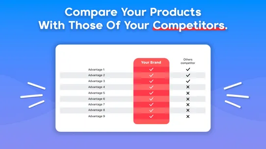 Us Vs Them ‑ Comparison Tables screenshot