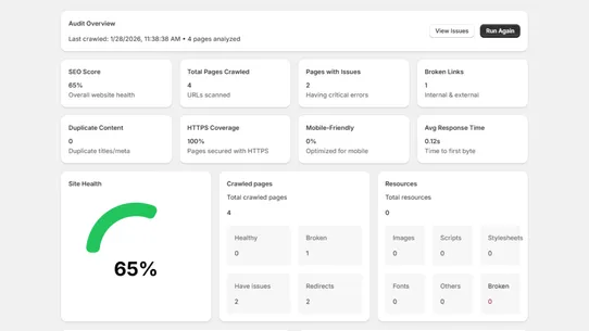 CrawlHunt ‑ Fix SEO With AI screenshot