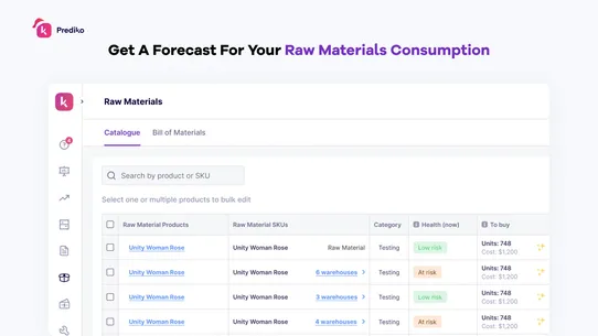 Prediko Inventory Management screenshot