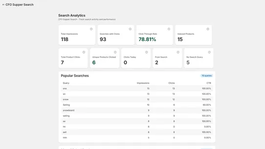 CFO Supper Search screenshot