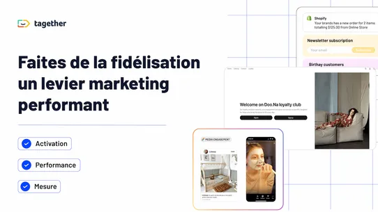 Tagether ‑ Fidélité &amp; Contenus screenshot