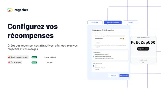 Tagether ‑ Fidélité &amp; Contenus screenshot