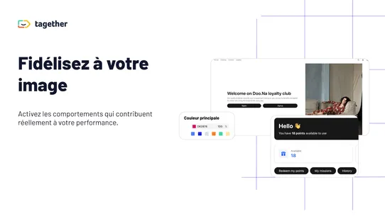 Tagether ‑ Fidélité &amp; Contenus screenshot