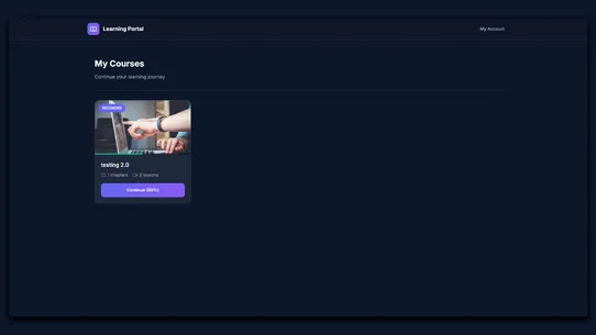 Chapters LMS screenshot