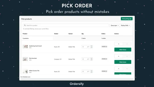 Ordersify Pick, Pack &amp; Fulfill screenshot