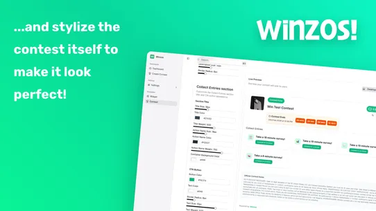 Winzos: Contests &amp; Giveaways screenshot