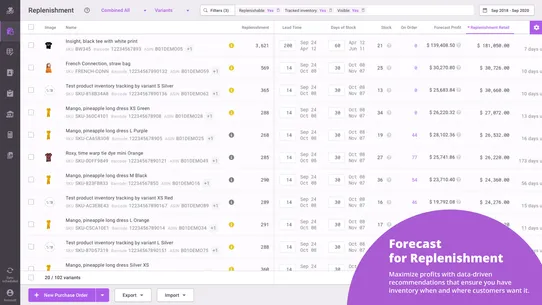 Inventory Planner Forecasting screenshot