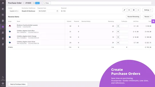 Inventory Planner Forecasting screenshot