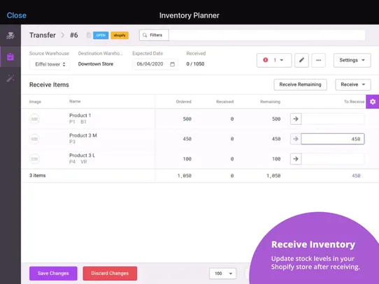 Inventory Planner Forecasting screenshot