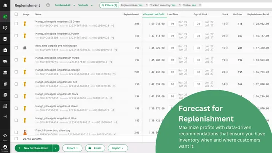 Inventory Planner Forecasting screenshot