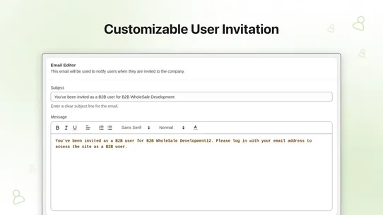 B2B: Account Management Portal screenshot