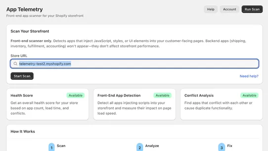 App Telemetry by Red Van screenshot