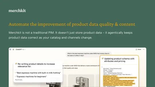 Merchkit PIM &amp; AI Catalog screenshot