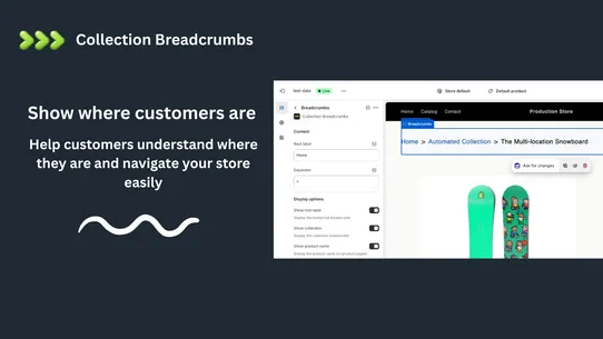 Collection Breadcrumbs screenshot