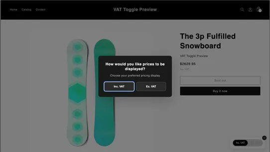 PriceSwitch B2B VAT Toggle screenshot